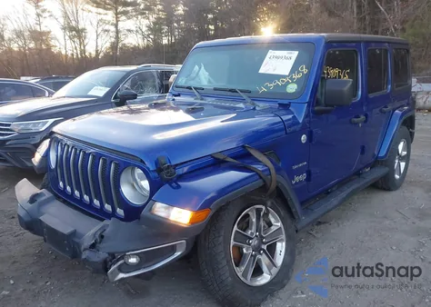 2018 Jeep Wrangler Unlimited Sahara 4X4 from USA, damaged, VIN 1C4HJXEG0JW308377